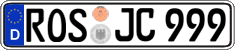 German license plate, Regular plates