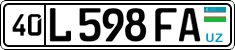 License plate of Uzbekistan, Private owners