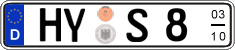 German license plate, Seasonal plates