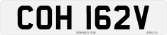 License plate of the United Kingdom, 1963 year system