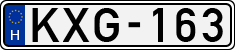 license plates of Hungary, Cars (1990)