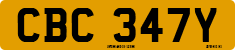 License plate of the United Kingdom, 1963 year system