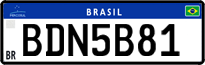 License plate of Brazil, Private owners (Mercosul)