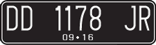 License plate of Indonesia, Regular plates