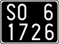 License plate of Italy, Cars (1927 year series)