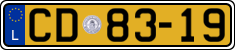 License plate of Luxembourg, Diplomatic