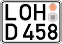 German license plate, Regular plates