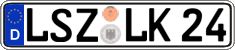 German license plate, Regular plates