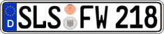 German license plate, Regular plates