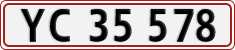 License plate of Denmark, Regular plates