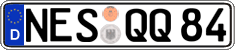 German license plate, Regular plates