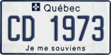 Quebec, Diplomatic (CC/CD 1234)
