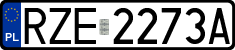 License plates of Poland, Regular car plates