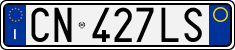 License plate of Italy, Cars (1994 year series)