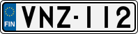 License plate of Finland, Cars