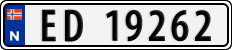 License plate of Norway, Cars