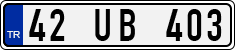 License plate of Turkey, Regular plates