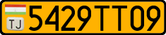 License plate of Tajikistan, Public transport (2009)