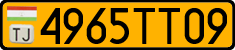 License plate of Tajikistan, Public transport (2009)