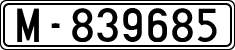 License plates of Spain, 1900 year series