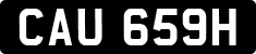 License plate of the United Kingdom, 1963 year system