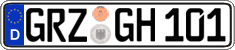 German license plate, Regular plates