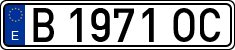 License plates of Spain, 1971 year series