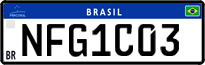 License plate of Brazil, Private owners (Mercosul)