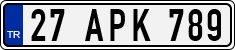 License plate of Turkey, Regular plates