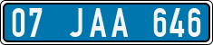 License plate of Turkey, Police
