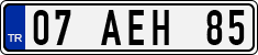License plate of Turkey, Regular plates