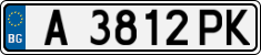 License plate of Bulgaria, Cars
