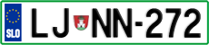 License plate of Slovenia, Cars