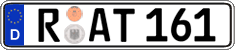 German license plate, Regular plates