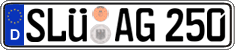 German license plate, Regular plates
