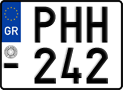 License plate of Greece, Motorcycles