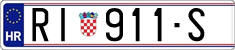 License plate of Croatia, Regular plates