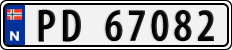 License plate of Norway, Cars
