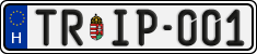 license plates of Hungary, Regular plates (2022)