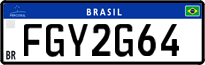 License plate of Brazil, Private owners (Mercosul)
