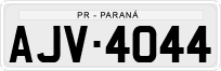 License plate of Brazil, Private owners (1990)
