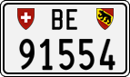 License plate of Switzerland, Cars