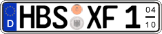 German license plate, Seasonal plates