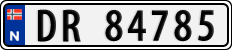 License plate of Norway, Cars
