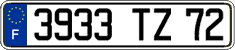 French license plate, FNI
