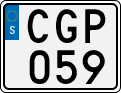 License plate of Sweden, Regular plates