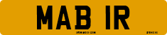 License plate of the United Kingdom, 1963 year system