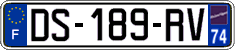 French license plate, SIV (ordinary)