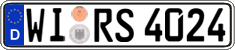 German license plate, Regular plates