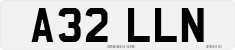 License plate of the United Kingdom, 1983 year system